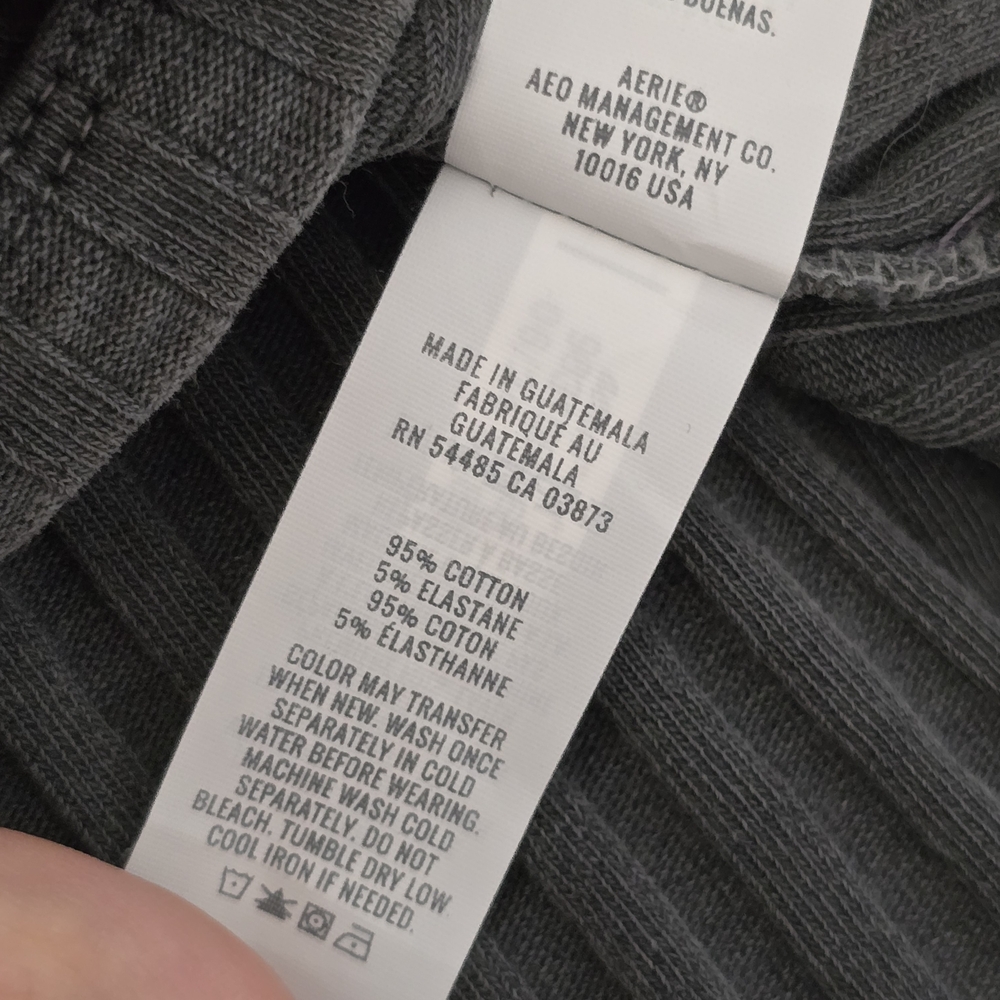 Aerie Cropped Ribbed Cardigan - Picture 7 of 7